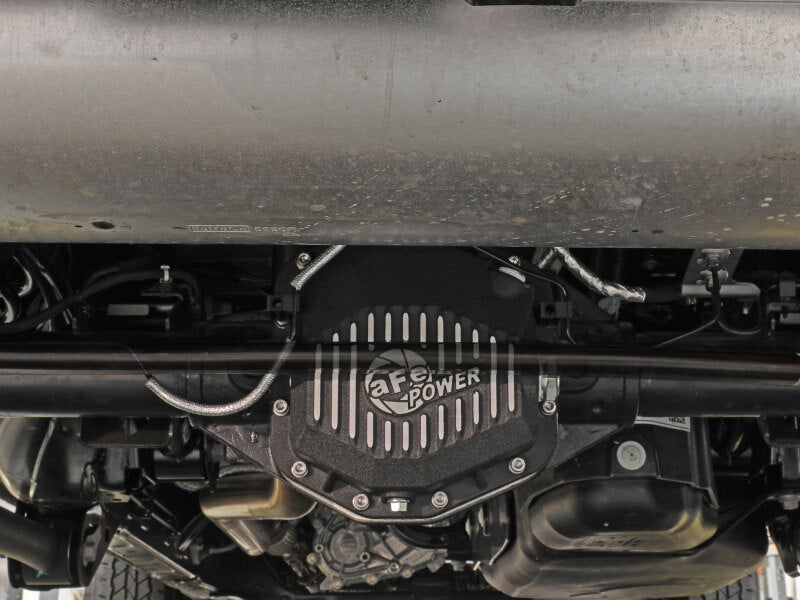 aFe POWER 2021 Ford Bronco w/ Dana M220 Diff Cover w/ Gear Oil Black Street Series w/ Machined Fins Secondary image