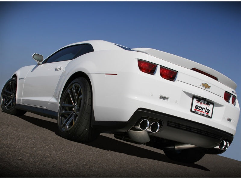 Borla 12-14 Chevrolet Camaro ZL1 Coupe 6.2L 8cyl AT/MT 6spd RWD Aggressive ATAK Catback Exhaust with custom wheels