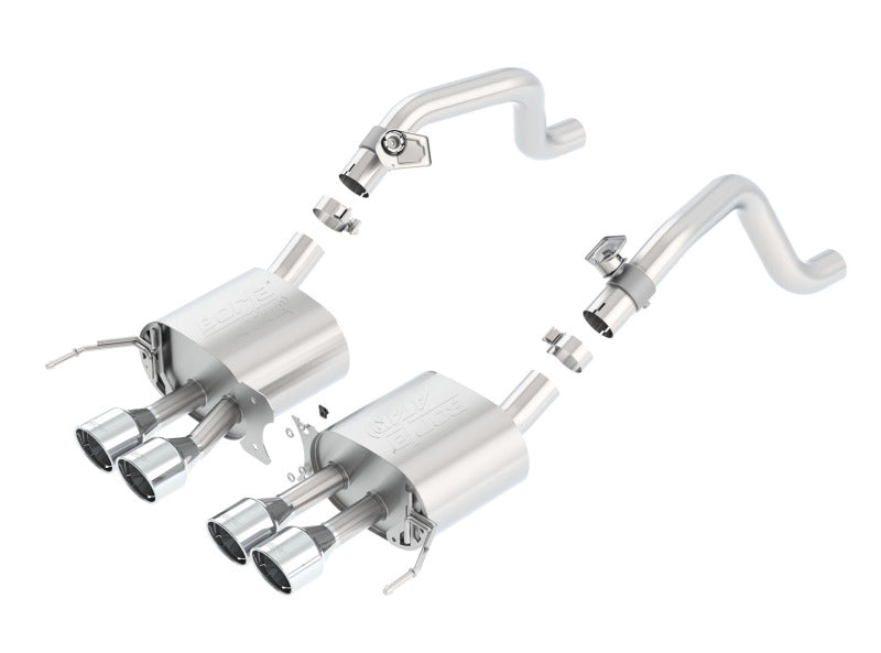 Borla 2014 Chevy Corvette C7 w/ AFM w/o NPP Atak Rear Section Exhaust Quad Rd Rl IC Tips Secondary image