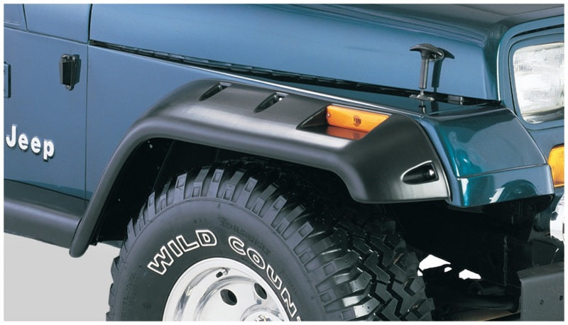 Bushwacker 84-01 Jeep Cherokee Cutout Style Flares 2pc Fits 4-Door Sport Utility Only - Black Secondary image