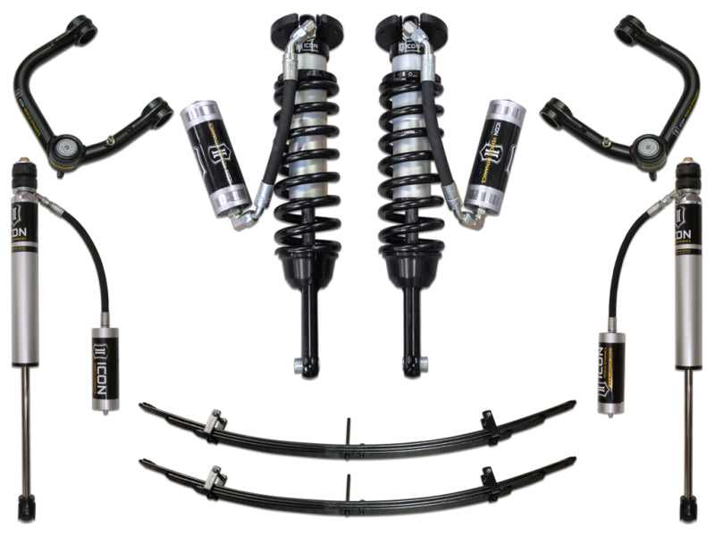 ICON 05-15 Toyota Tacoma 0-3.5in/2016+ Toyota Tacoma 0-2.75in Stg 4 Suspension System w/Tubular Uca components