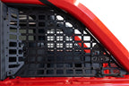 Addictive Desert Designs21-23 Ford Bronco & Bronco Raptor Rear Window Molle Storage Panels in a red Bronco