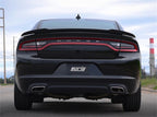 Borla 2017 Dodge Charger R/T 5.7L ATAK Catback Exhaust w/o Tips (w/MDS Valves ONLY) rear view with sleek design.