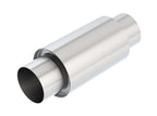 Borla 3 -1/2in In/Out x 5in Round x 8in Long XR-1 Sportsman Shorty Racing Muffler for offroad performance upgrades