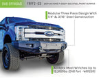 DV8 Offroad 2017+ Ford F-250/F-350/F-450 Front Bumper with winch compatibility