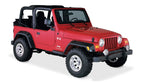 Bushwacker 97-06 Jeep TJ Pocket Style Flares 4pc - Black on red Jeep
