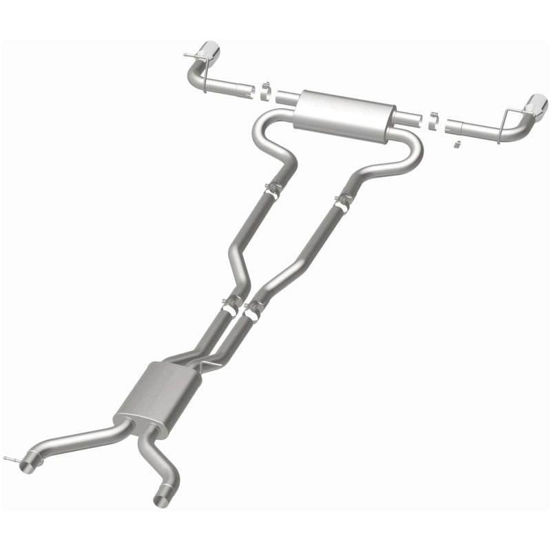 MagnaFlow 07 Audi Q7 V8 4.2L Dual Split Rear Exit Stainless Cat-Back Perf Exhaust system for performance upgrades
