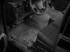 WeatherTech 14+ Chevrolet Silverado Front FloorLiner - Black in vehicle interior