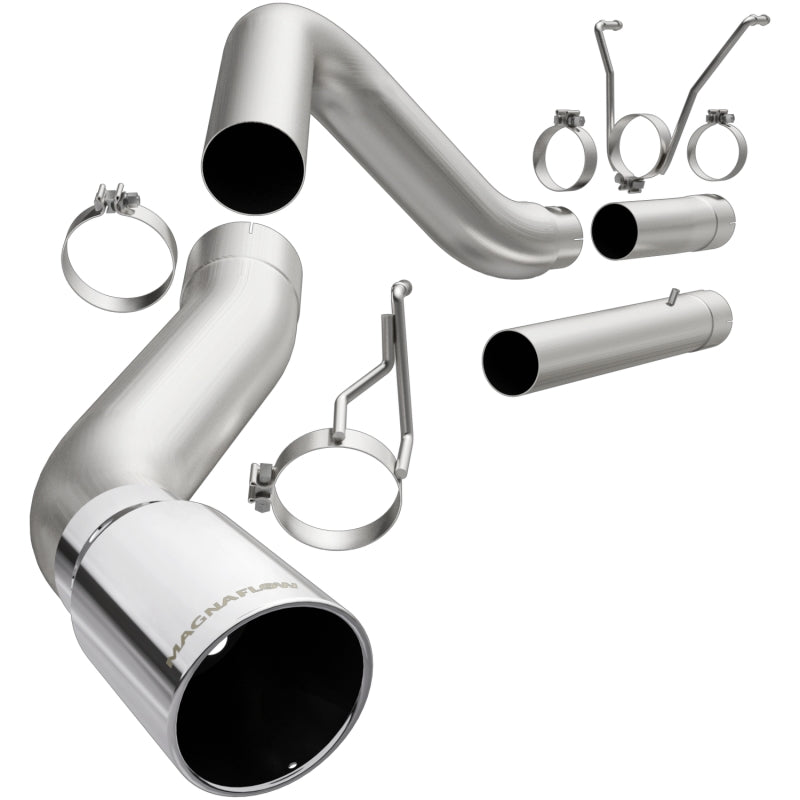 MagnaFlow 07-17 Dodge Ram 2500/3500 6.7L DPF-Back SS 5in Single Passenger Side Rear Exit exhaust components and clamps