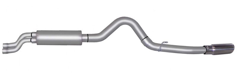 Gibson 01-05 Chevrolet Silverado 2500 HD Base 6.0L 4in Cat-Back Single Exhaust - Aluminized exhaust system for performance upgrades.