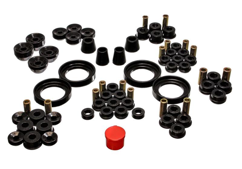 Energy Suspension 92-96 Honda Prelude Black Hyper-Flex Master Bushing Set with performance parts for off-road upgrades.