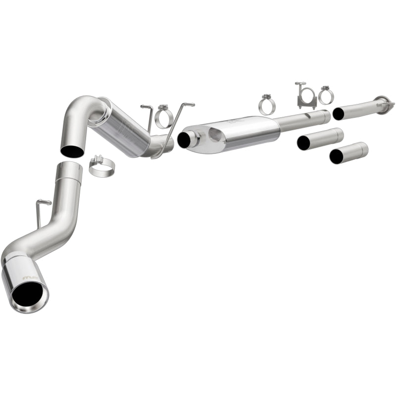 MagnaFlow Stainless Cat-Back Exhaust 2015 Chevy Silverado 2500HD 6.0L P/S Rear Exit 5in. Offroad performance upgrades.
