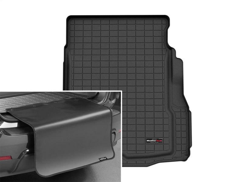 WeatherTech 2021+ Jaguar XF Cargo Liner With Bumper Protector - Black Secondary image