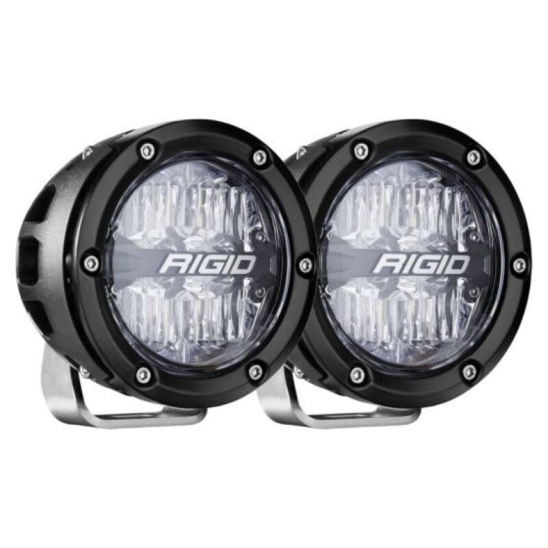 Rigid Industries 360-Series 4in LED Off-Road Drive Beam - RGBW (Pair) for offroad lighting and electrical.