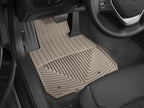 WeatherTech 12+ BMW 3-Series (F30) Front Rubber Mats - Tan on vehicle floor