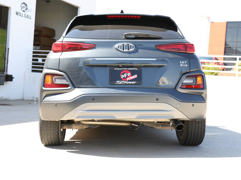 aFe Takeda 2.5in 304 SS Axle-Back Exhaust w/o Muffler w/BlackTips 18-22 Hyundai Kona L4-1.6L (t) AWD Secondary image