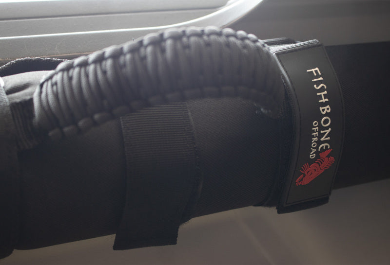 Fishbone Offroad Paracord Grab Handles w/Three Straps - Black Secondary image