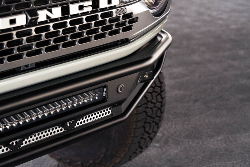 DV8 Offroad 21-22 Ford Bronco Competition Series Front Bumper close-up
