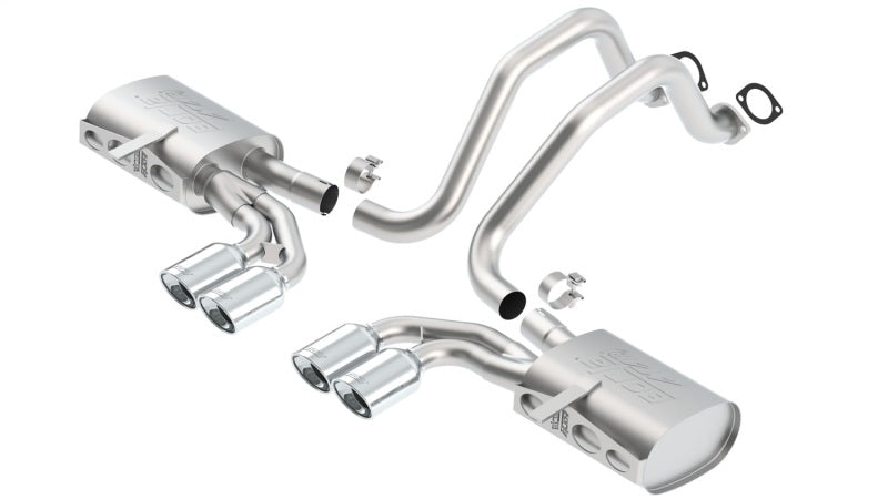 Borla 97-04 Chevrolet Corvette 5.7L 8cyl ATAK SS Catback Exhaust system components