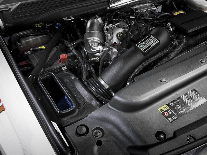 aFe Quantum Pro 5R Cold Air Intake System 17-18 GM/Chevy Duramax V6-6.6L L5P - Oiled Secondary image