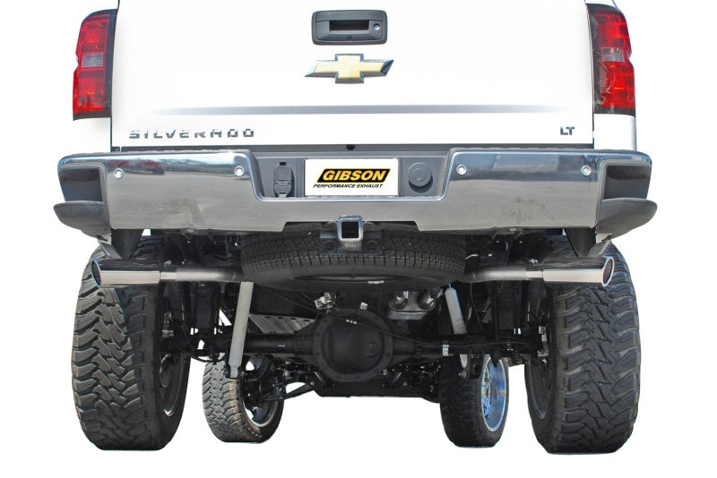 Gibson 15-18 Chevrolet Silverado 1500 LS 5.3L 3in/2.25in Cat-Back Dual Extreme Exhaust - Aluminized Secondary image