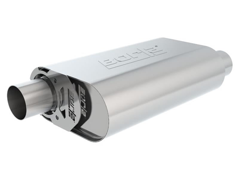 Borla CrateMuffler Stock SBF 289/302/FE BB ATAK 2.25in Offset 14inx4.35inx9in Oval Muffler Secondary image