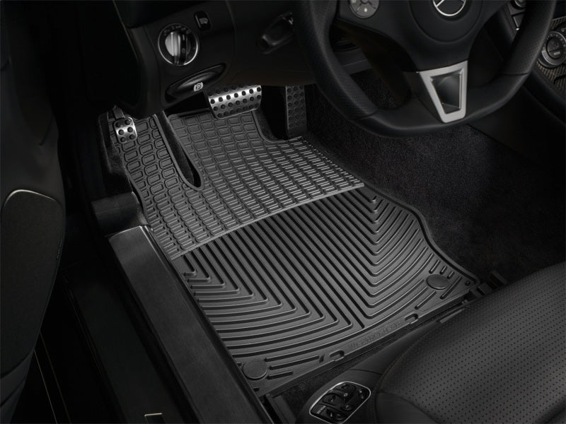 WeatherTech 03-12 Mercedes-Benz SL-Class (R230) Front Rubber Mats - Black in car interior