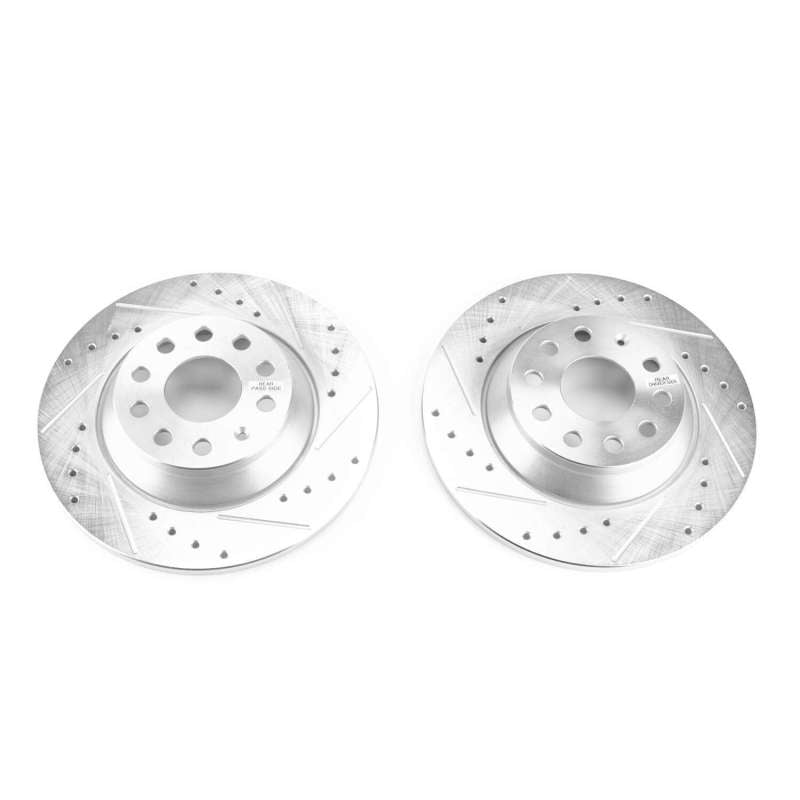 Power Stop 15-16 Audi A3 Rear Evolution Drilled & Slotted Rotors - Pair Secondary image