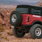 Rigid Industries 2021+ Ford Bronco Rear Chase Pod Light Kit on offroad vehicle