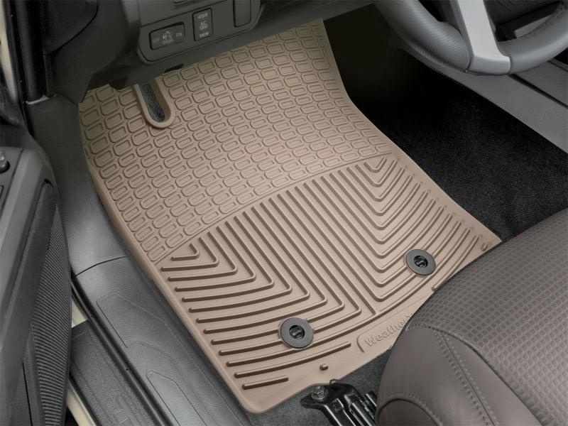 WeatherTech 2016+ Toyota Tacoma Access/Double Cab (A/T Only) Front Rubber Mats - Tan Secondary image