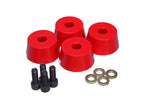 Energy Suspension 96-02 Toyota 4Runner Front Hyper Flex Red Bump Stop Set with bolts and washers