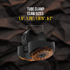 KC HiLiTES Dual Cyclone Dome Light Mount for Roll Cages, tube clamp claw sizes
