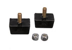 Energy Suspension Univ Blk 7/8in H x 1-7/8in L x 1-3/8in W Low Profile Rectangular Bump Stops (2 ea) for offroad parts