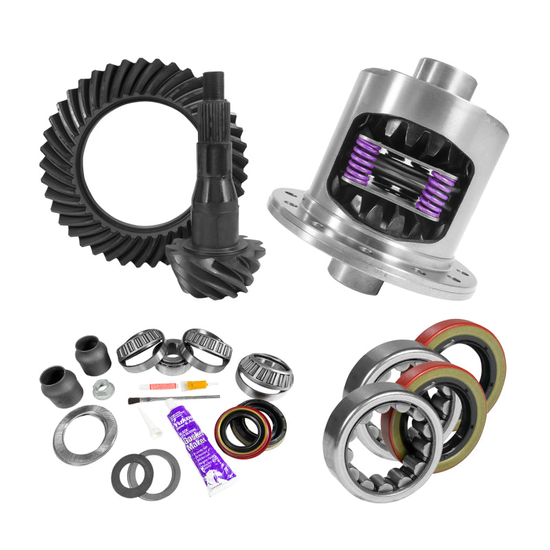 Yukon Gear 9.75in Ford 4.11 Rear Ring & Pinion Install Kit 34 Spline Positraction Axle Bearings Secondary image