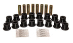 Energy Suspension 94-06 Hummer H1 Black Front & Rear End Control Arm Bushing Set for offroad performance upgrades.