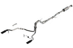Borla F-150 2021 5.0L 4dr CC SB EC STB Lariat/KR/Platinm/LTD 3/2.25 SRE Cat-Back ATAK Black CHR Tips exhaust system components