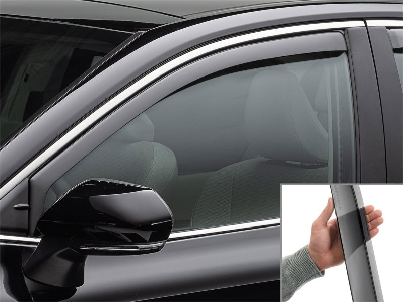 WeatherTech 18-24 Toyota Camry (Incl. Hybrid) Front Side Window Deflectors - Dark Tint Secondary image