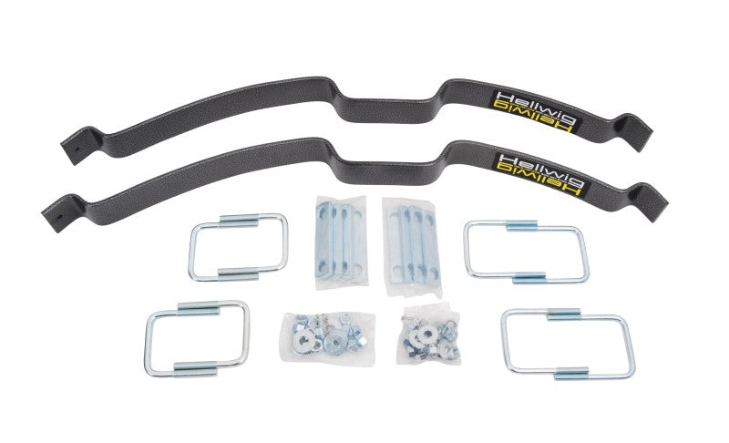 Hellwig 04-08 Ford F-150 2/4WD EZ Level 990 Helper Spring - Up To 2000lbs and installation hardware.