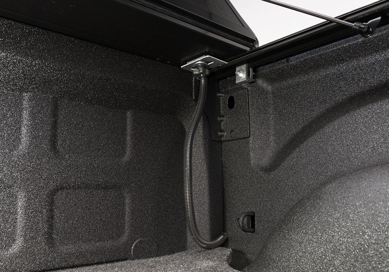 Interior view of BAK 19-20 Dodge Ram (New Body Style w/ Ram Box) 5ft 7in Bed BAKFlip G2 truck bed cover.