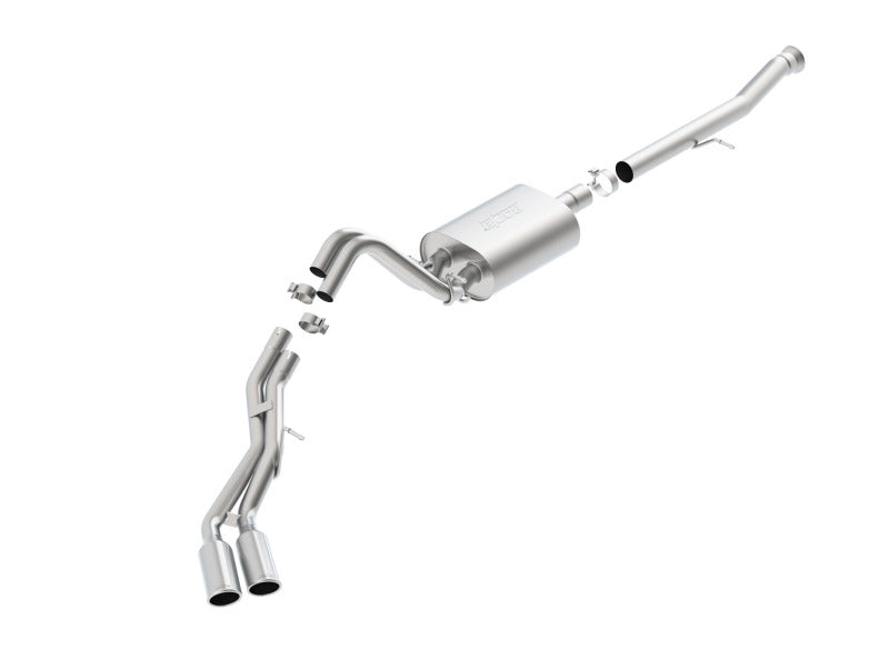 Borla 15-16 Cadillac Escalade ESV/Yukon Denali XL 6.2L V8 AT Split Side Ext SS S-Type CB Exhaust system with chrome tips