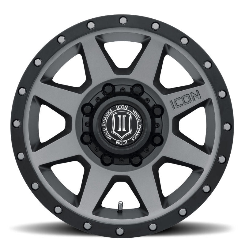 ICON Rebound HD 18x9 8x180 12mm Offset 5.5in BS 124.2mm Bore Titanium Wheel Secondary image