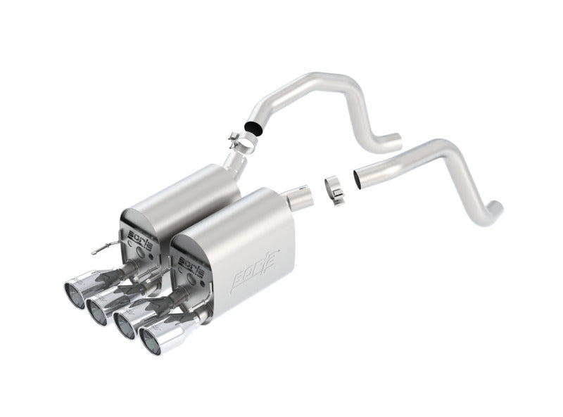 Borla 05-08 Corvette Coupe/Conv 6.0L/6.2L 8cyl 6spd RWD Touring SS Exhaust (rear section only) with stainless steel tips