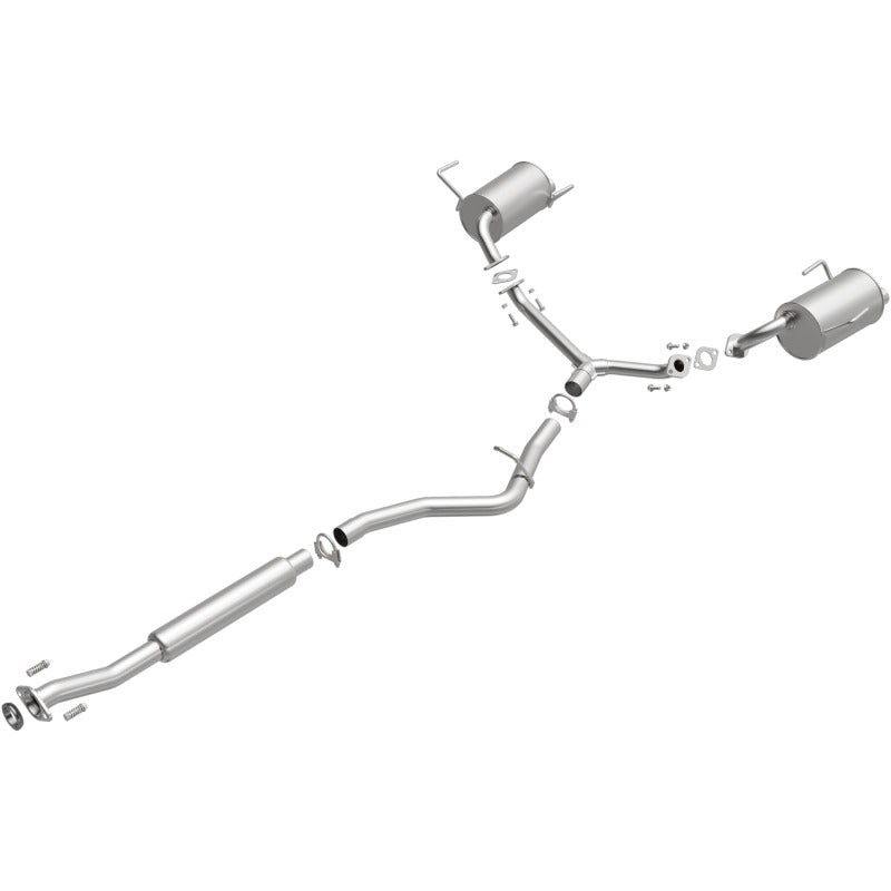 MagnaFlow BRE Exhaust Kit 09-13 Subaru Forester Impreza 2.5L exhaust system with gaskets and clamps.