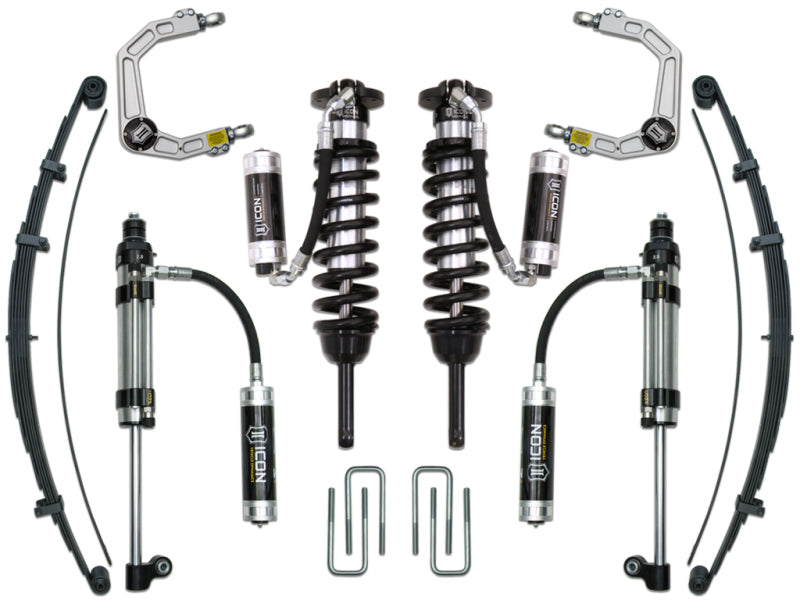 ICON 05-15 Toyota Tacoma 0-3.5in/16-17 Toyota Tacoma 0-2.75in Stg 10 Suspension System w/Billet Uca off road parts