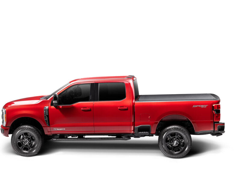 BAK 17-23 Ford Super Duty Revolver X4s 6.10ft Bed Cover on red truck