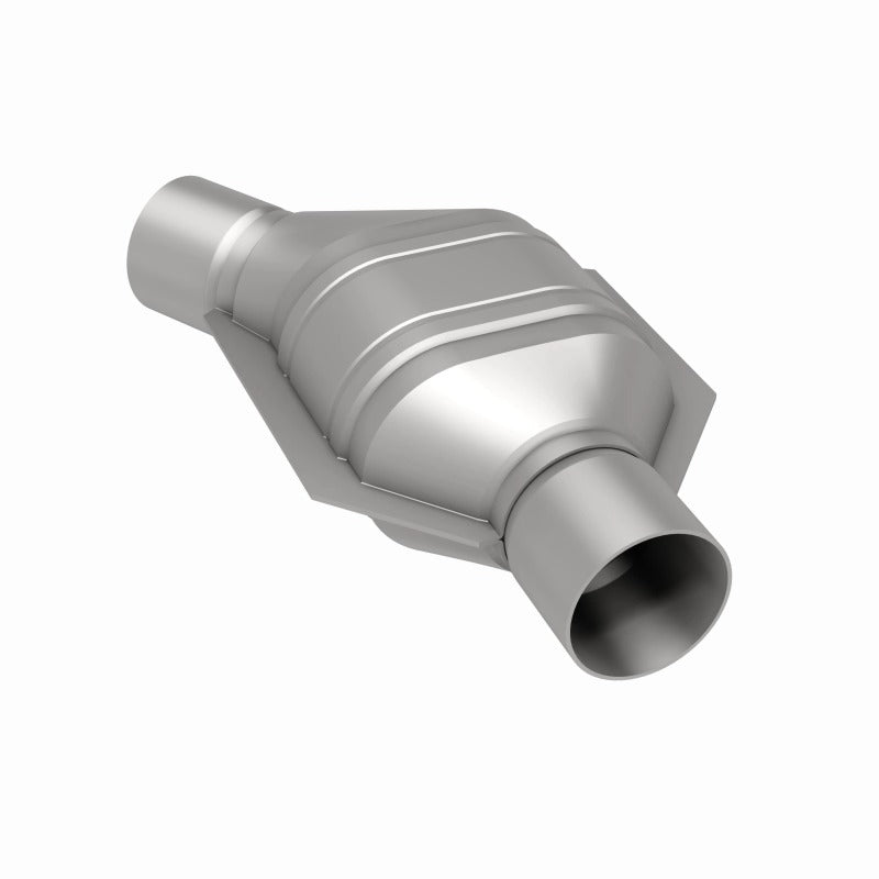 MagnaFlow Conv Univ 2.5 Angled Inlet corrosion resistant catalytic converter