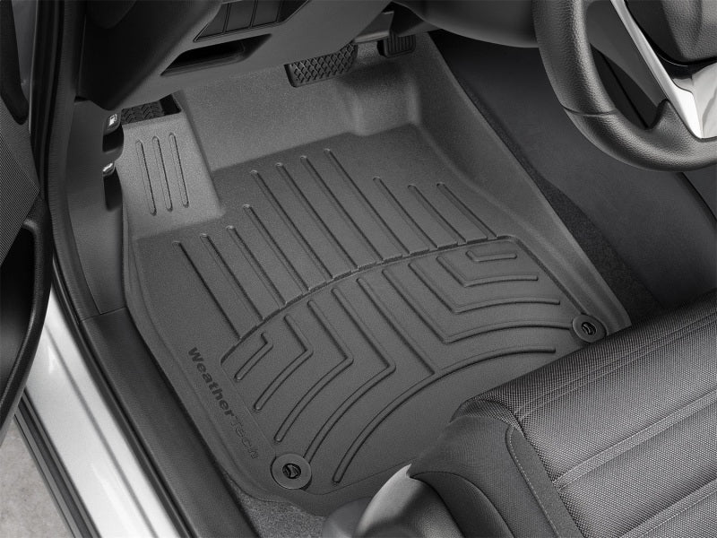 WeatherTech 2017+ Honda CR-V Front FloorLiner HP - Black in vehicle