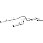 MagnaFlow SYS C/B 09 F-150 EC-CC/SB dual splt exhaust system, high-performance offroad parts for trucks.