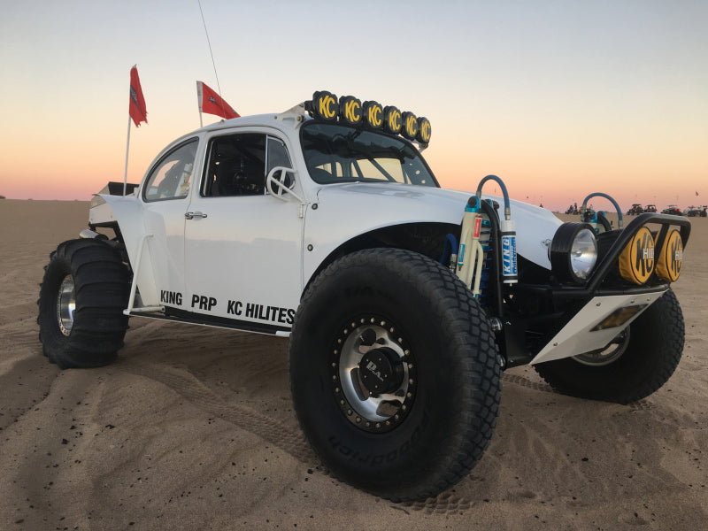 KC HiLiTES Universal 39in. Pro6 Gravity LED 6-Light 120w Combo Beam Light Bar (No Mount) on offroad vehicle in desert.