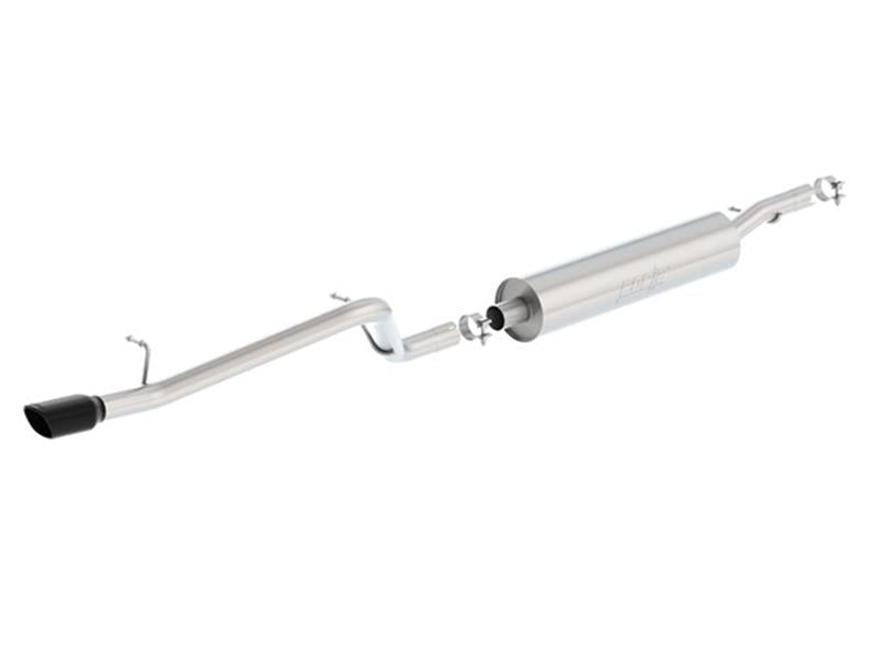 Borla 12-16 Jeep Wrangler V6 4WD Dirt Sport Cat-Back 2.5in Single Square Rolled Angle Cut Rear exhaust system